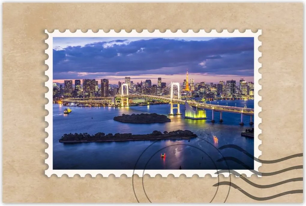 Poszterek 90x60 Szivárványhíd Tokióban