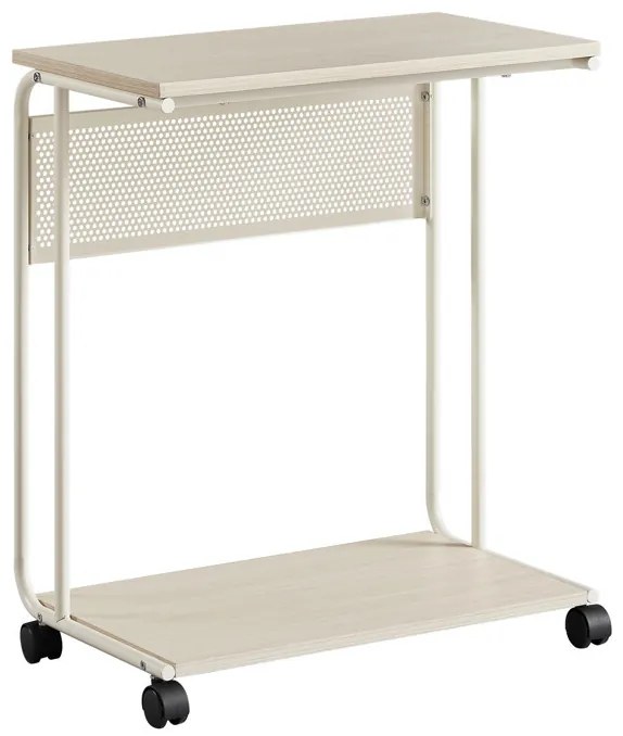 Lerakóasztal 55 × 32 × 66 cm, MDF, fehérített tölgy CRM