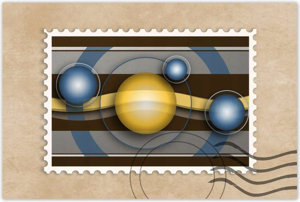 Poszterek 90x60 Divatos gömbök Absztrakt