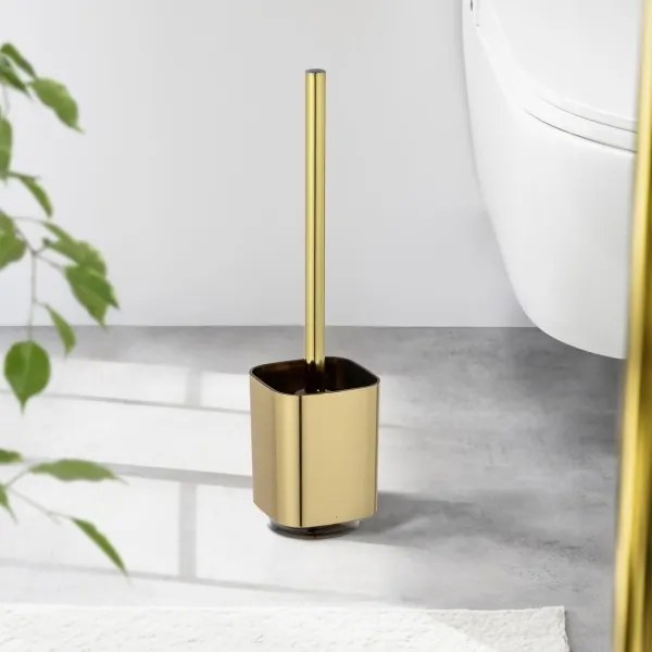 WENKO 24162100 - AURON WC-kefe 9x38,5 cm arany