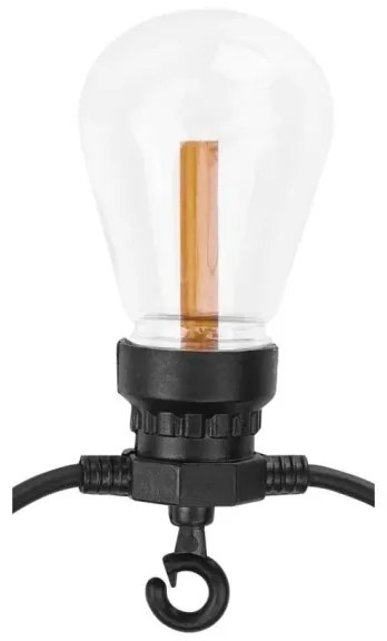 Napelemes LED dekorációs fényfüzér 10xLED/0,6W/1,2V 4,5m IP44 800 mAh