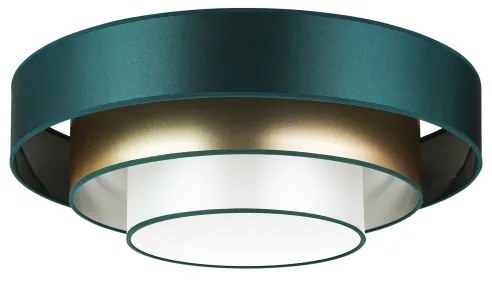 Duolla - LED Mennyezeti lámpa LUNETA LED/26W/230V átm. 60 cm 4000K zöld/arany