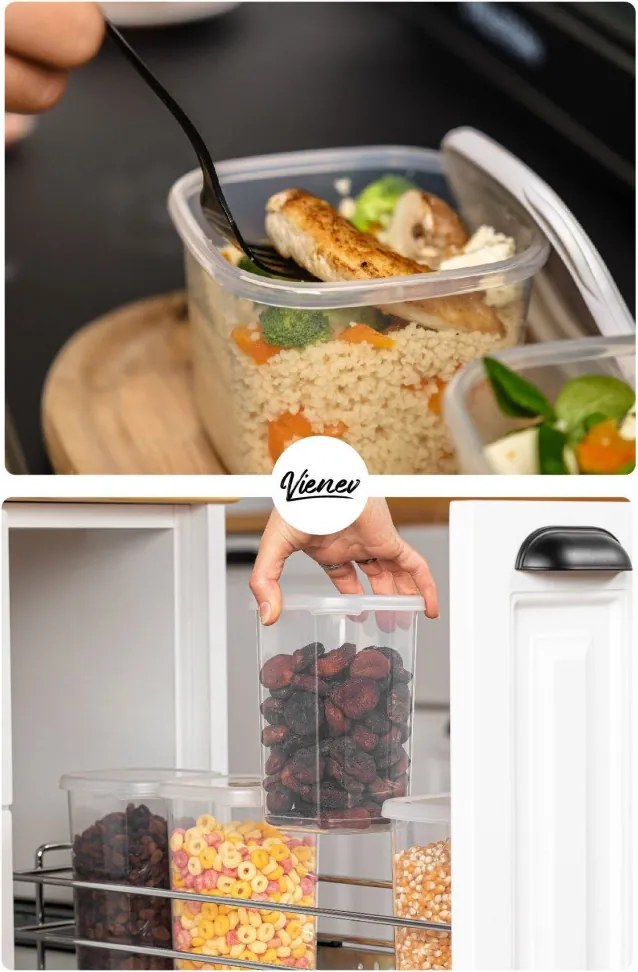 Ételtároló doboz készlet 3 x 6 db