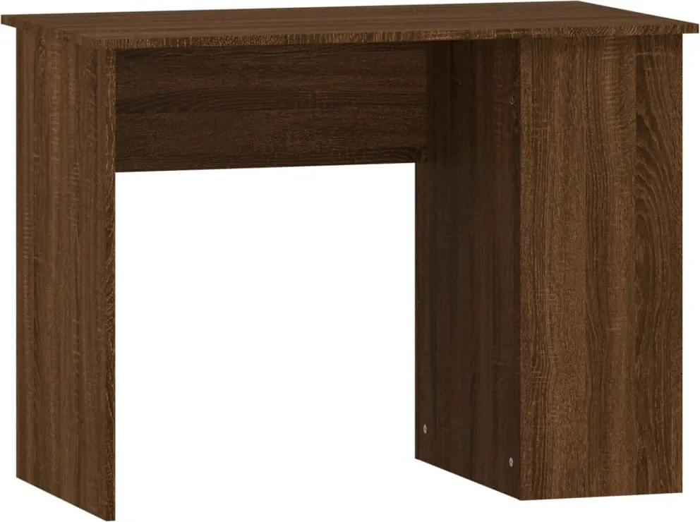 vidaXL barna tölgyszínű szerelt fa íróasztal 100 x 55 x 75 cm