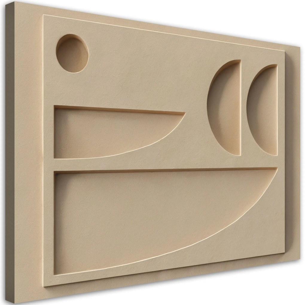 Gario Vászonkép Minimalista megkönnyebbülés Méret: 100 x 70 cm