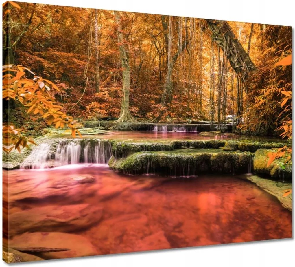 Vászonkép 50x40 Kanchanaburi vízesés