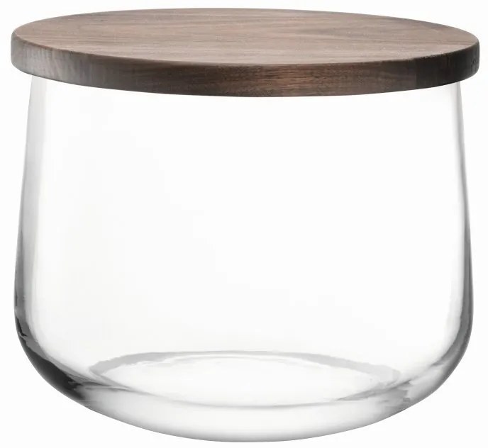 LSA International City tál diófa fedővel, 22cm átmérőjű, áttetsző, LSA, kézzel készített
