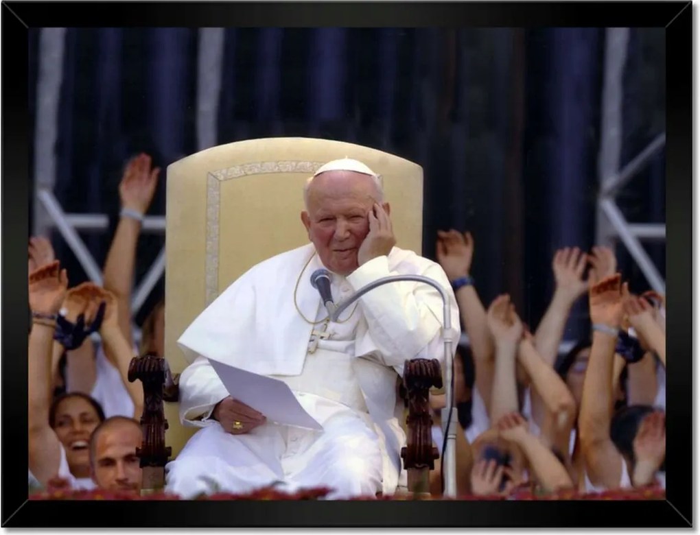 Poszterek keretben 40x30 II. János Pál pápa