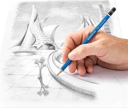 Grafitceruza készlet, fém doboz, hatszögletű, STAEDTLER Mars® Lumograph® 100, 24 különböző keménység (TS100G24)
