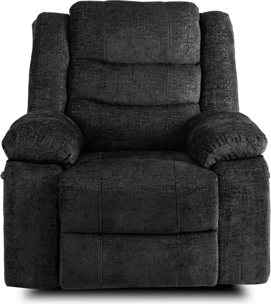 Dönthető fotel fekete bársony, ARTURO