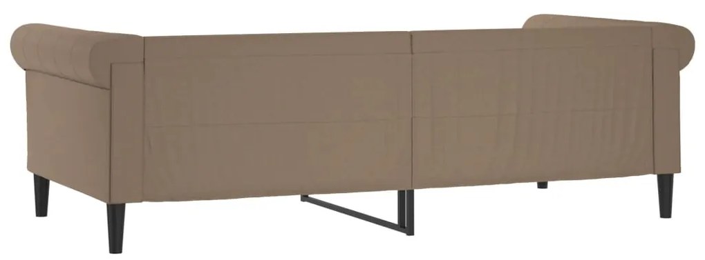 kávészínű műbőr kanapéágy 80 x 200 cm
