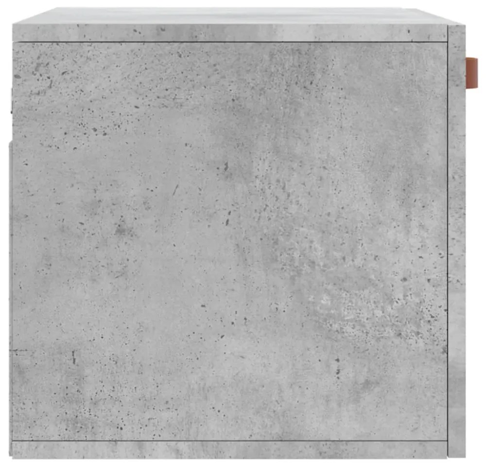 betonszürke szerelt fa faliszekrény 60 x 36,5 x 35 cm