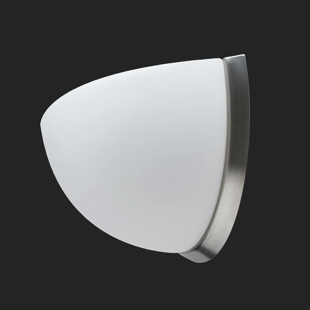 Osmont 44621 Nela DL3 fali üveg lámpa szálcsiszolt rozsdamentes acél fehér IP43