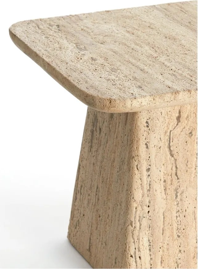 Tárolóasztal kő asztallappal 45x45 cm Kepami – Light &amp; Living