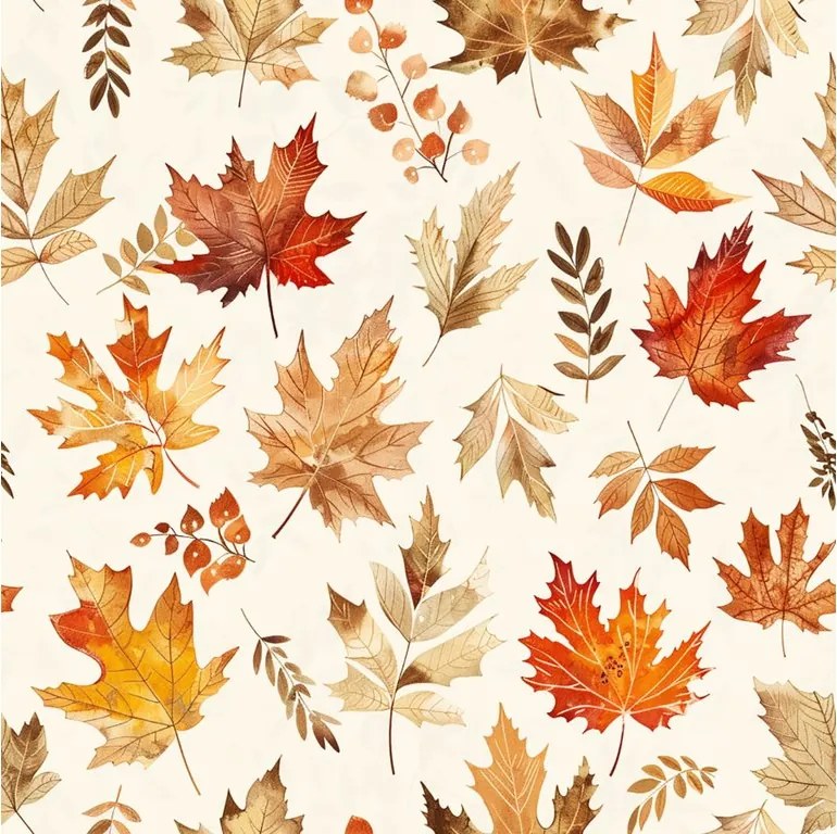 Flanel ágyneműhuzat LEAVES & PUMPKINS színes Ágyneműhuzat mérete: 2 db 70 x 90 cm | 200 x 220 cm