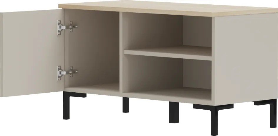 Cipősszekrény, szürkésbarna Taupe/silverjack tölgy, DOMCA 1D