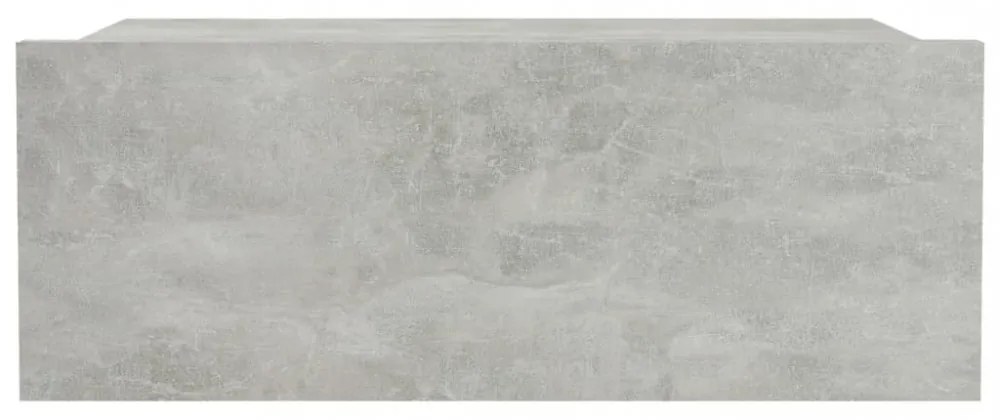 betonszürke szerelt fa függő éjjeliszekrény 40 x 30 x 15 cm