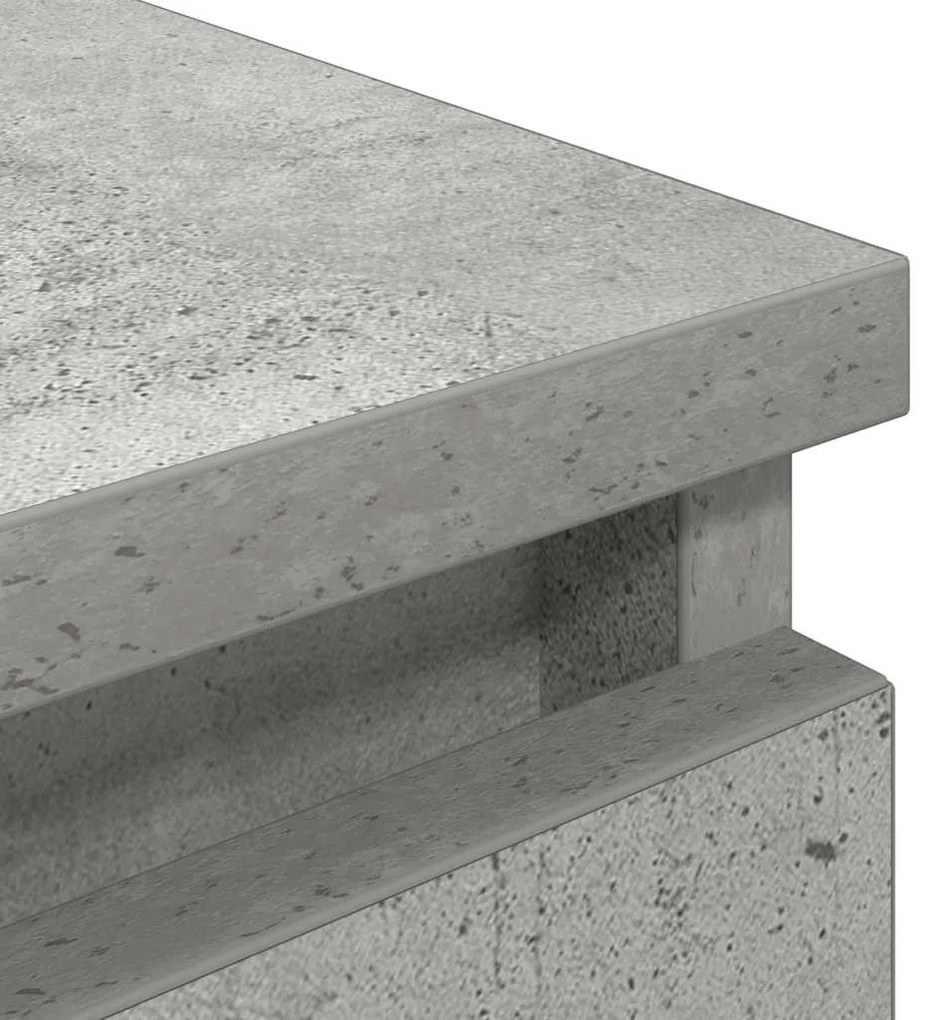 betonszürke szerelt fa TV-szekrény 100x35x54 cm
