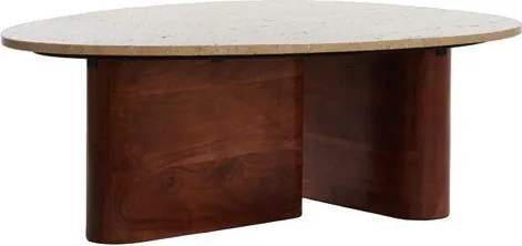 Barna dohányzóasztal 72x90 cm Mahelona – Light & Living