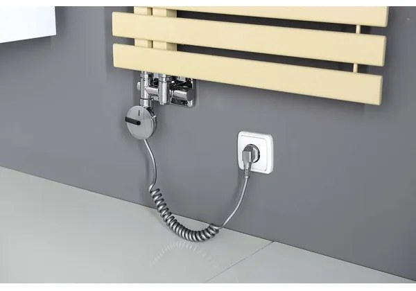 Sapho - TWIN COMBI bekötő szelepkészlet középcsatlakozáshoz, jobb oldali/fényes króm