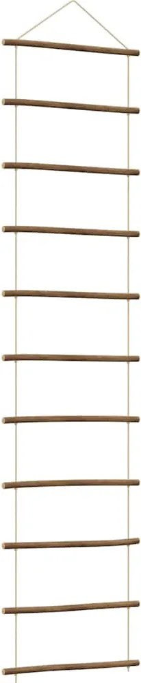 vidaXL Fali dekorációs létra formájú 50x200 cm Természetes ág