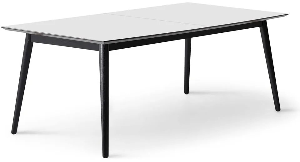 Bővíthető étkezőasztal fehér asztallappal és hosszabbító asztallappal 100x210 cm Meza – Hammel Furniture