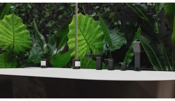 OMNIRES PM7432BL - Fürdőcsap 4-lyukas PARMA matt fekete