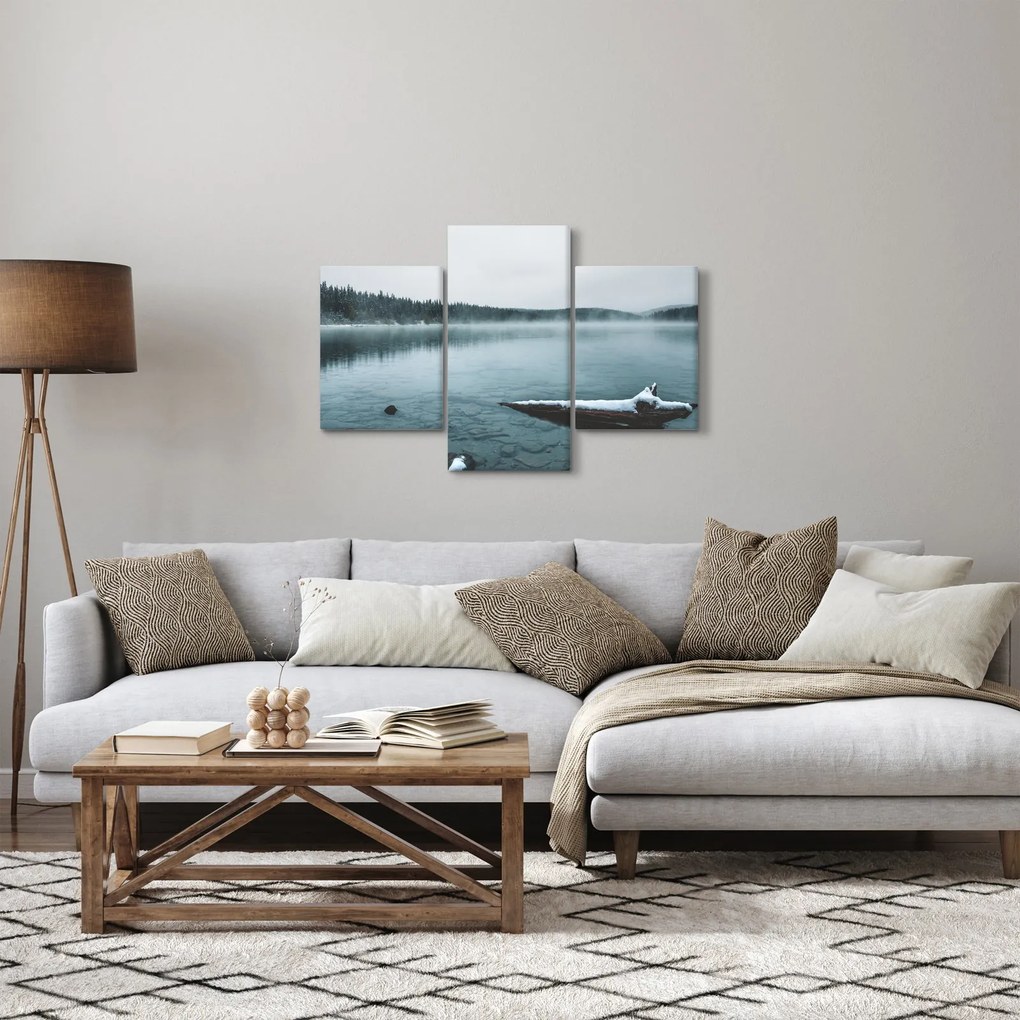 Kép - jeges északi tó (90x60 cm)