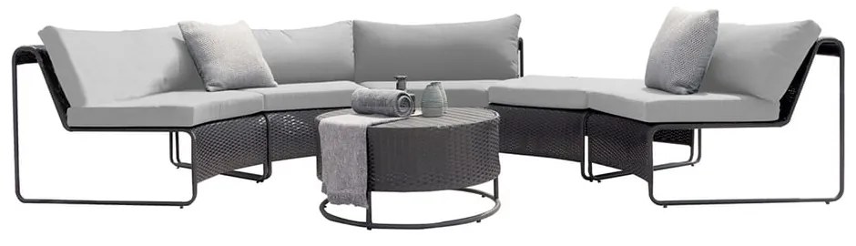 Szürke ötszemélyes kerti lounge szett Rindal - Bonami Selection