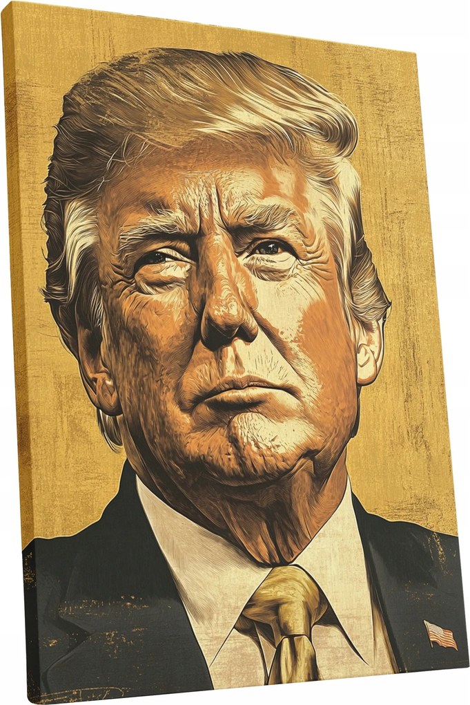 Vászonkép Donald Trump portré Trump nappali ajándék 30x40