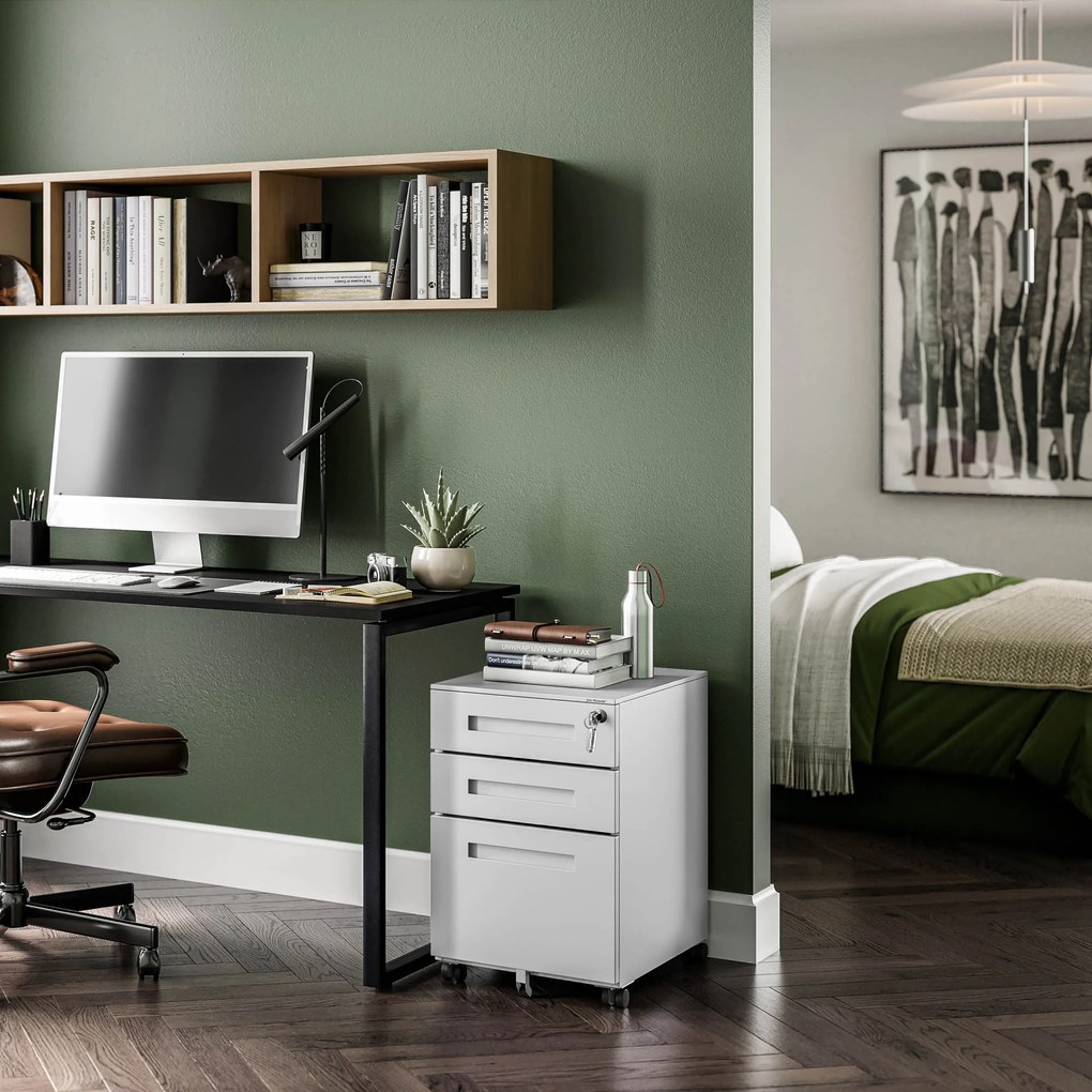 ATE fém irodai tároló 390 x 600 x 500 mm, szürke