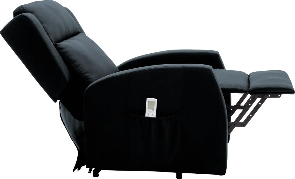 Állítható relaxációs fotel, sötétszürke, TICINO