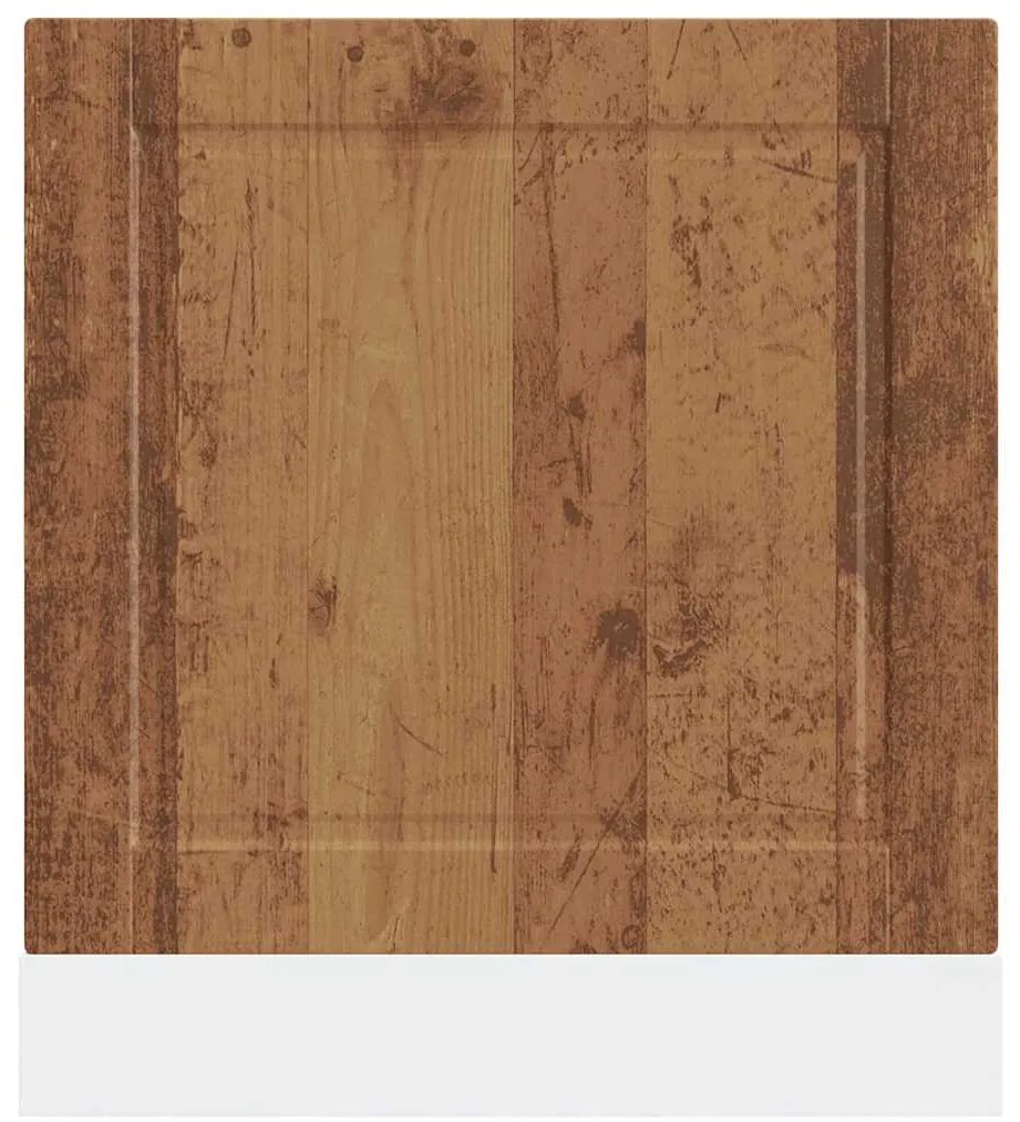 mosogatógép panel Porto régi fa 60x1,5x67 cm műanyag fa