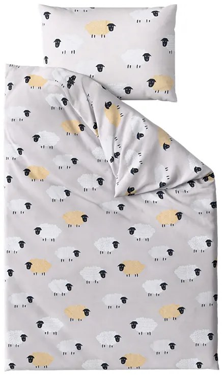 Mikroszálas ágynemű SHEEP DREAM szürke Ágyneműhuzat mérete: 70 x 90 cm | 140 x 200 cm