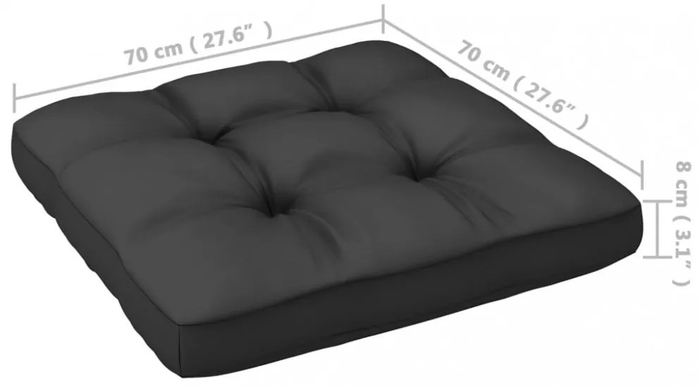 2 db tömör fenyőfa kerti lábtartó párnákkal