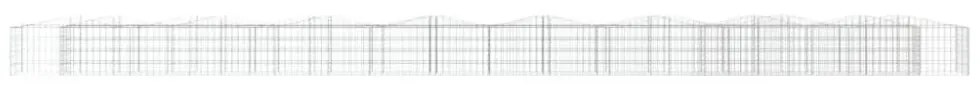 íves horganyzott vas gabion magaságyás 800x50x50 cm