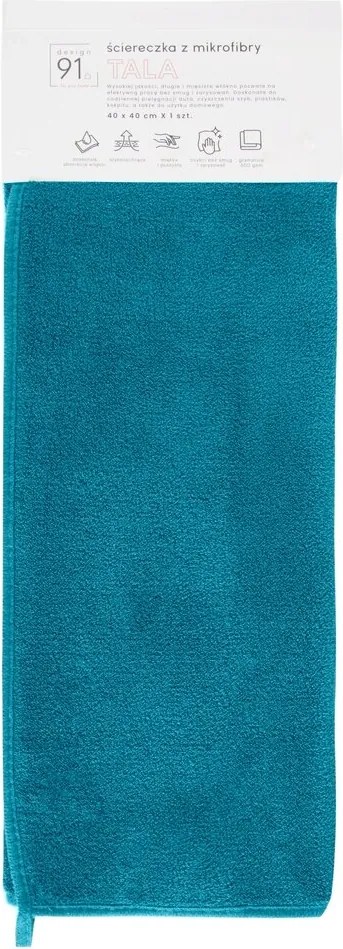 Takarítókendő Tala 40x40 Design91 türkiz puha és hatékony