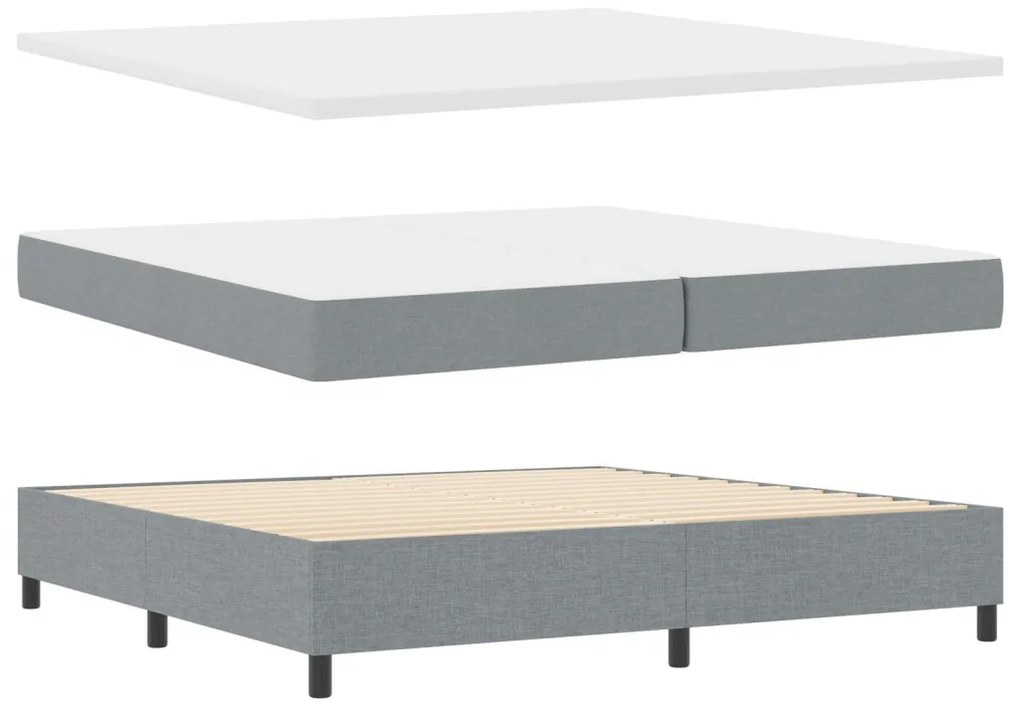 Boxspring ágy matraccal és paddal