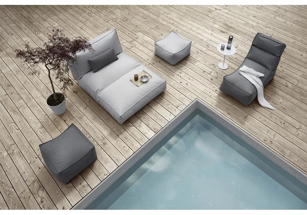 Cloud világosszürke kerti nyugágy, 120 x 190 cm - Blomus