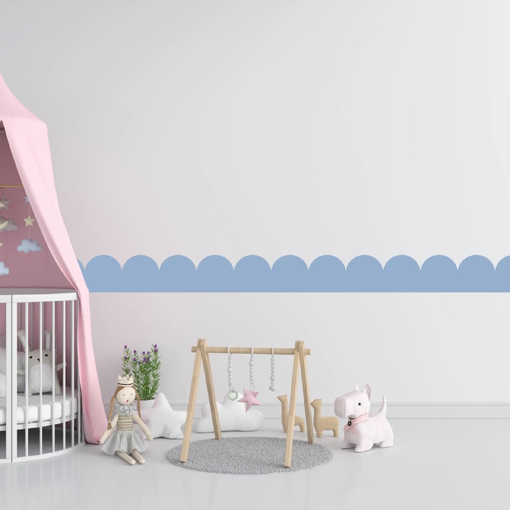 PIPPER. Textil öntapadó tapéta - Mini Ív - Sötétkék színű Szín: Sötét