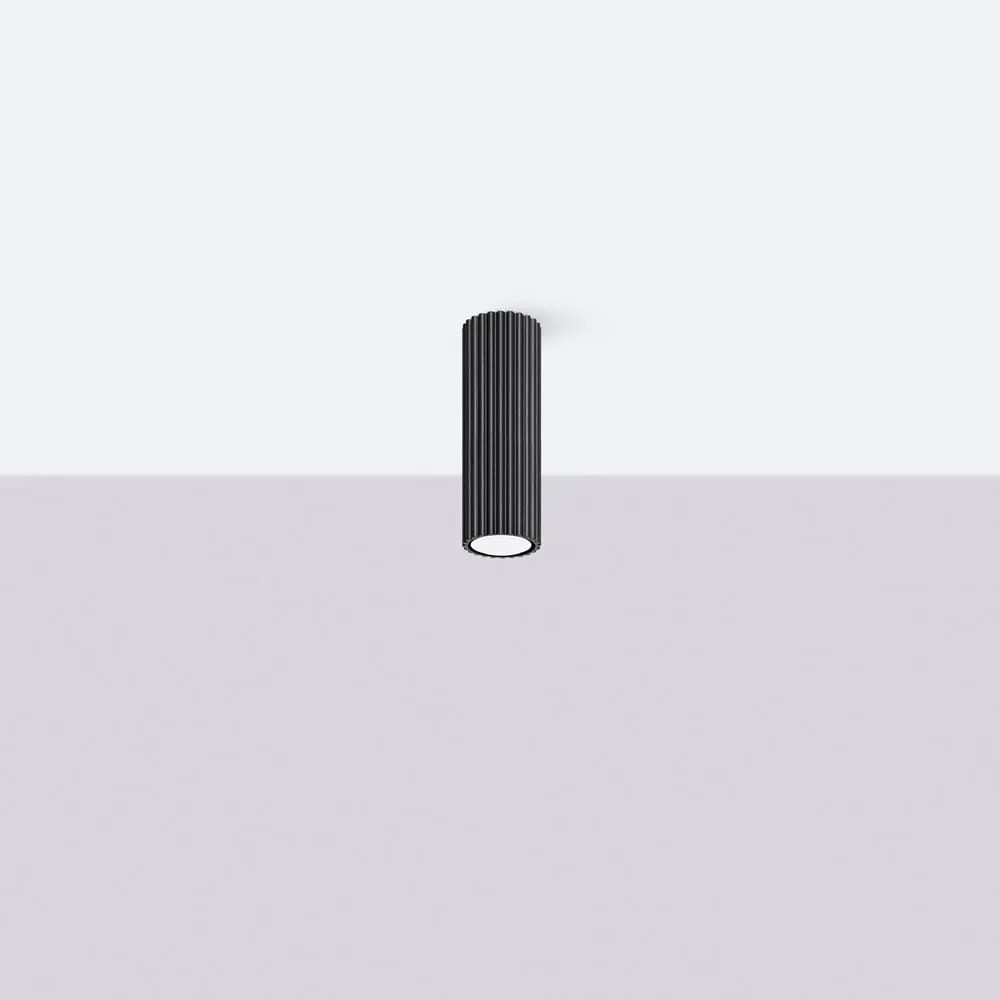 Fekete spotlámpa Gleam – Sollux