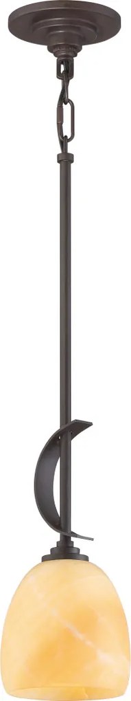 ELSTEAD QZS-TST2520C SALZBURG Klasszikus Függesztett Lámpa Sötétbarna E27 IP20