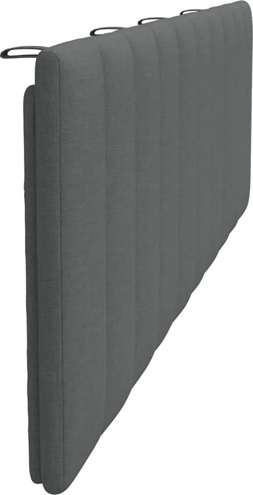 sötétszürke szövet fejtámla párna Hanko 180 cm