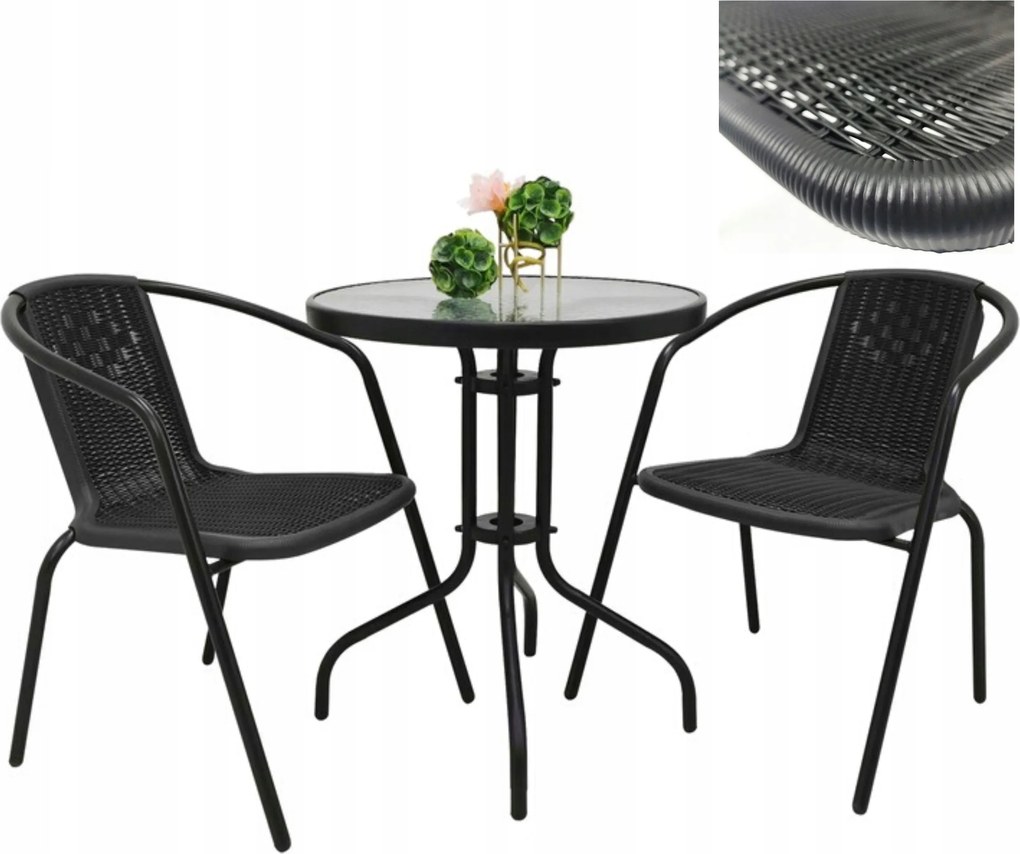 Kerti bútor kerti bútor szett 1 x asztal 2 x szék teraszra