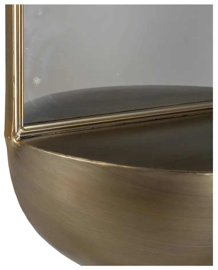 Fali tükör polccal 37x40 cm – Ixia