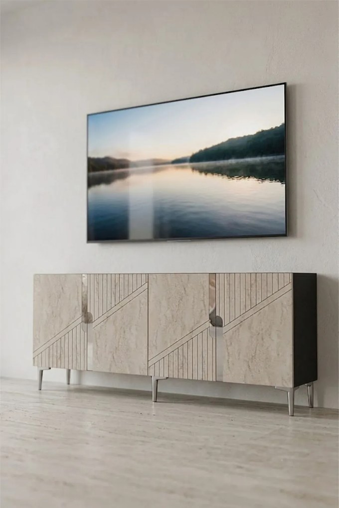 Evva 150 - Anthracite, Travertine, Silver