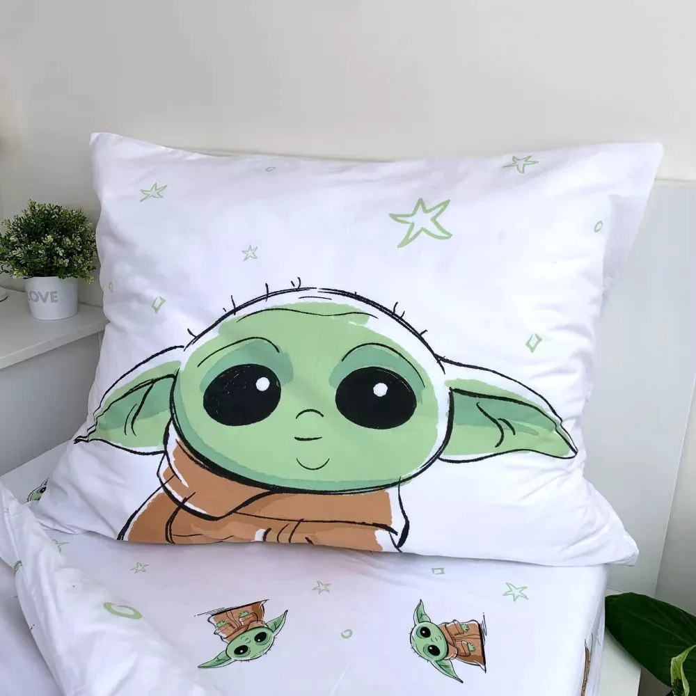 Star Wars ágyneműhuzat baby yoda 140x200cm 70x90cm