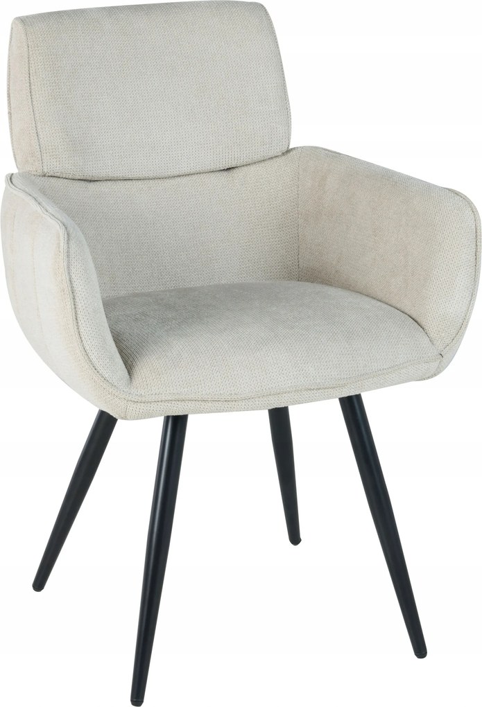 Ekrü kárpitozott szék nappaliba, étkezőbe és konyhába modern Verba