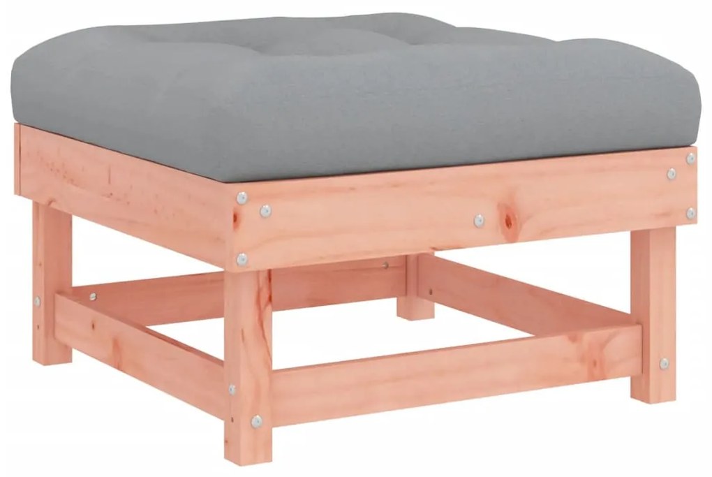 7 részes tömör duglászfenyő kerti társalgószett párnákkal