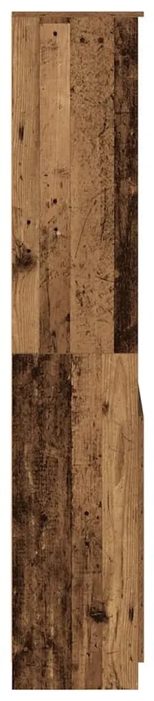 antik fa színű szerelt fa magasszekrény 70 x 35 x 180